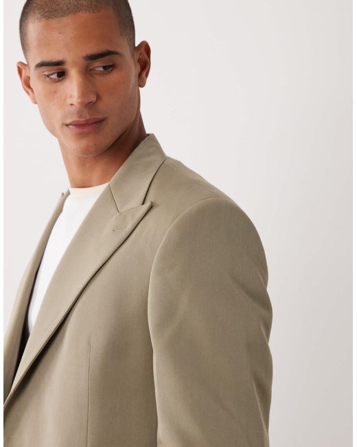 ASOS Natural Regular Suit Jacket for men