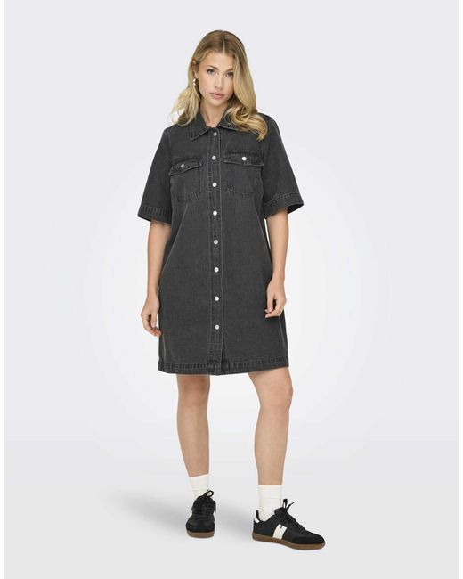 ONLY Black – jeanskleid