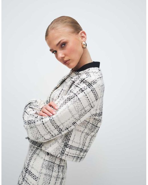 ASOS White Tailored Bomber Jacket