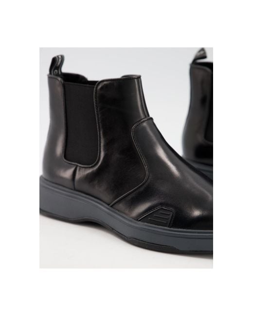 Calvin Klein Rubber Pancho Chunky Chelsea Boots in Black for Men | Lyst