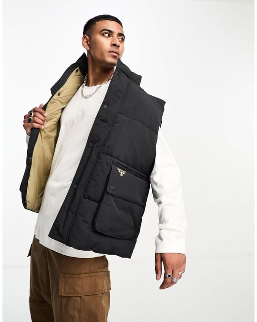 Glacial doudoune sans manches Barbour pour homme en coloris Noir Lyst