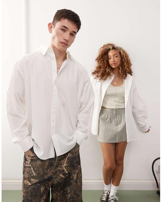 Collusion Natural Unisex Long Sleeve Shirt