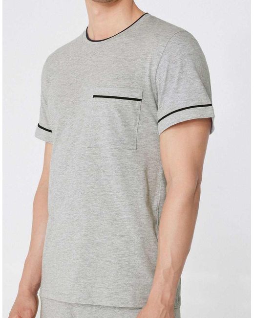 Tezenis White Short Pyjamas With Pocket for men
