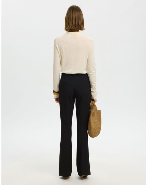 SELECTED Black Flared Trousers