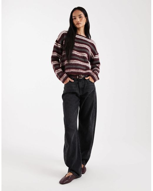 ASOS Multicolor – angerauter strickpullover