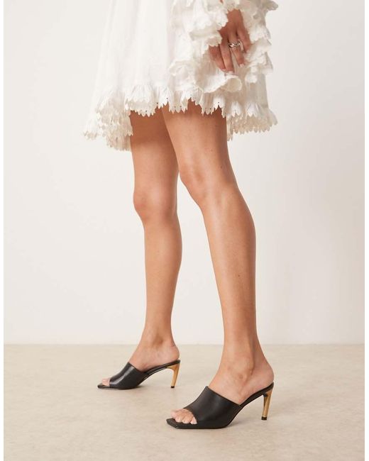 Raid Natural Vera Heeled Mules