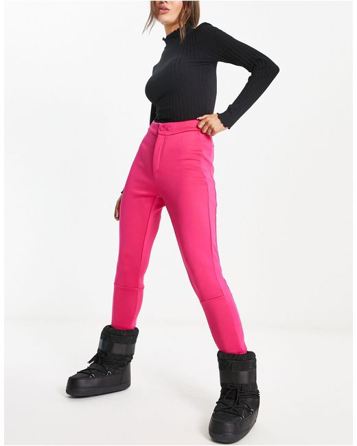 Pantaloni da sci di Threadbare in Pink