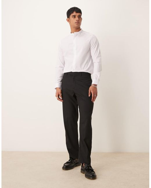 Abercrombie & Fitch Losse Feestelijke Smokingbroek Met Streep in het Natural voor heren