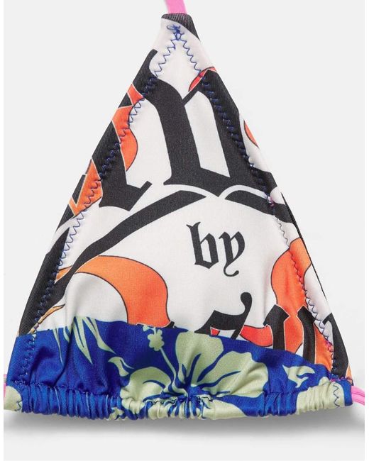 Pull&Bear Pink Triangle Bikini Top