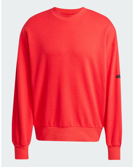 Adidas Originals – essentials – locker sitzendes sweatshirt in Red für Herren