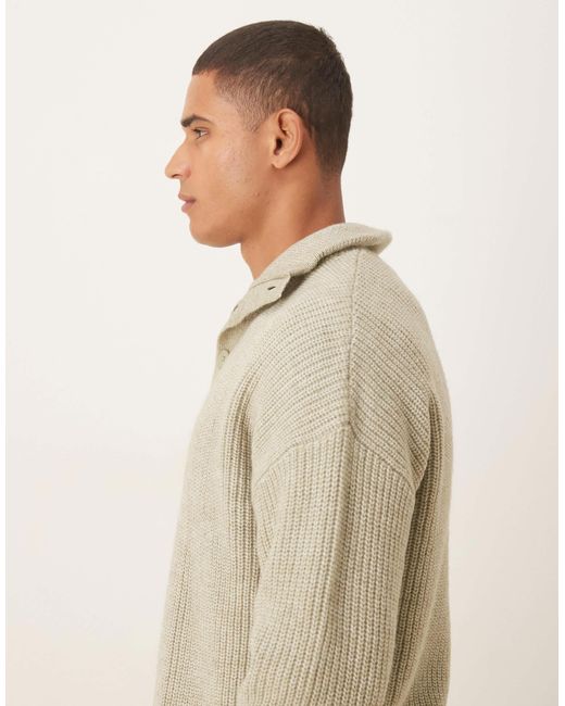 ASOS – strickpullover in Natural für Herren