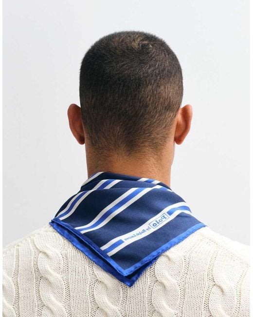 Polo Ralph Lauren Blue Striped Neck Tie for men