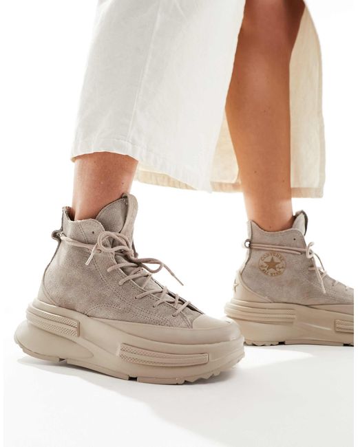 Converse Run Star Legacy - Hoge Sneakers in het Natural