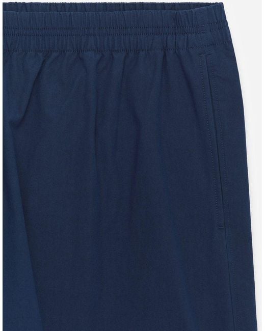 ARKET Blue Drawstring Cotton Poplin Trousers