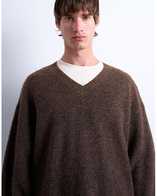 Topman – oversize-pullover in Brown für Herren