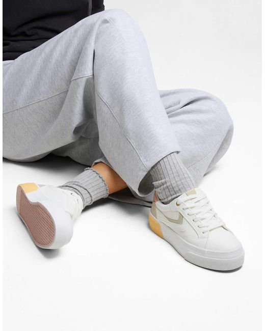 Bershka White Contrast Trainers