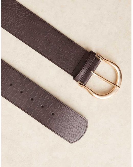 ASOS Black Wide Low Waisted Belt