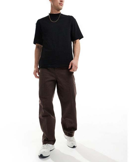 Weekday Black Ross Wide Trousers for men