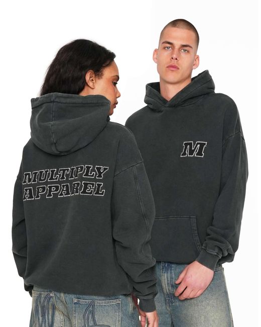 Multiply - sweat à capuche oversize en sergé Multiply Apparel en coloris Black
