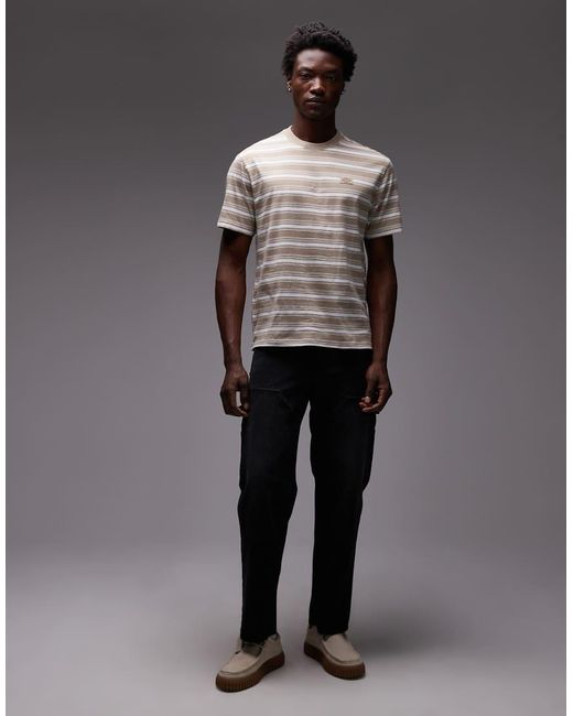 Dickies Gray Stevensville Stripe T-shirt for men