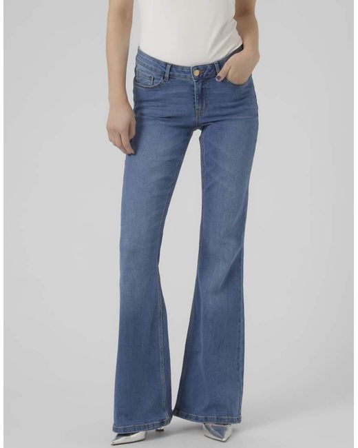 Vero Moda Blue Flared Fit Jeans