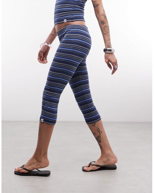 Collusion Blue – figurbetonte caprihose