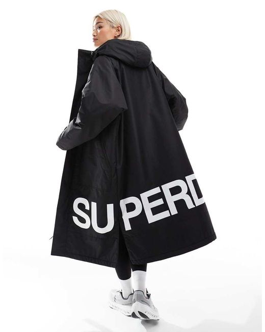 Superdry Black Waterproof Changing Robe
