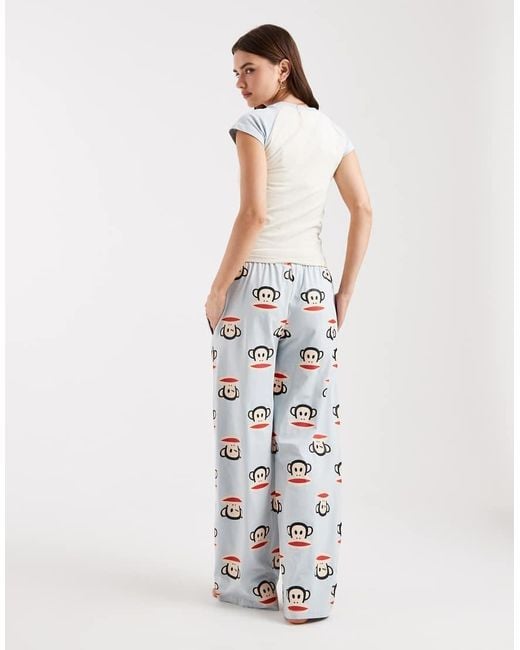 Daisy Street White X Paul Frank Short Sleeve Pajama Set