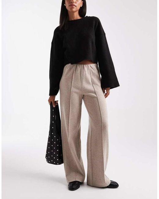 Threadbare Black Pull On Trousers