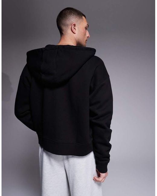 4505 Blue Icon Rest Day Heavyweight 440gsm Cotton Zip Up Oversized Hoodie for men