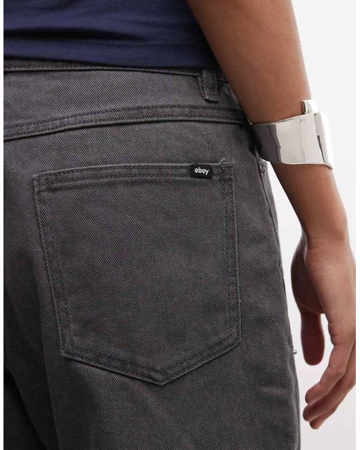 Obey Gray Shift Panel Shorts