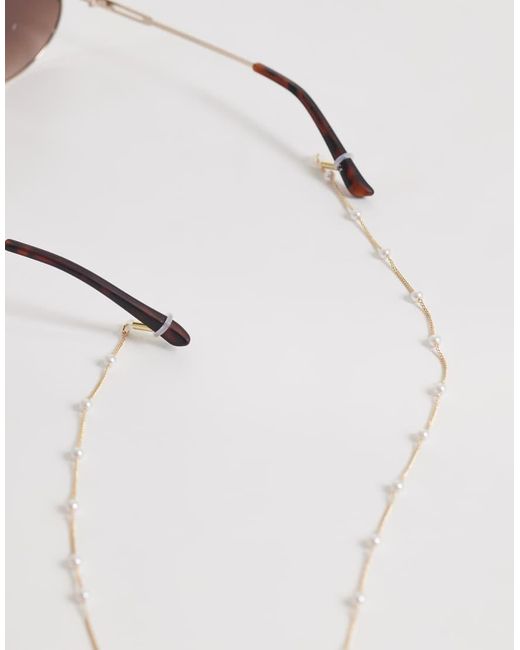 ASOS White Sunglasses Chain With Faux-pearl Station Design
