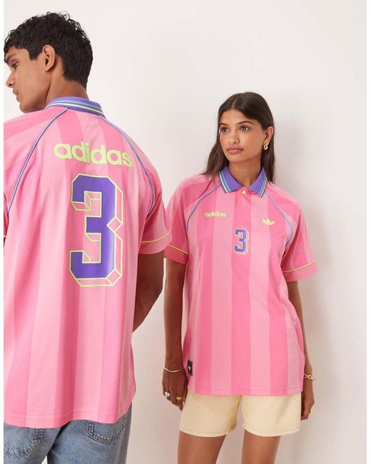 Adidas Originals Pink Summer Football Shirt for men