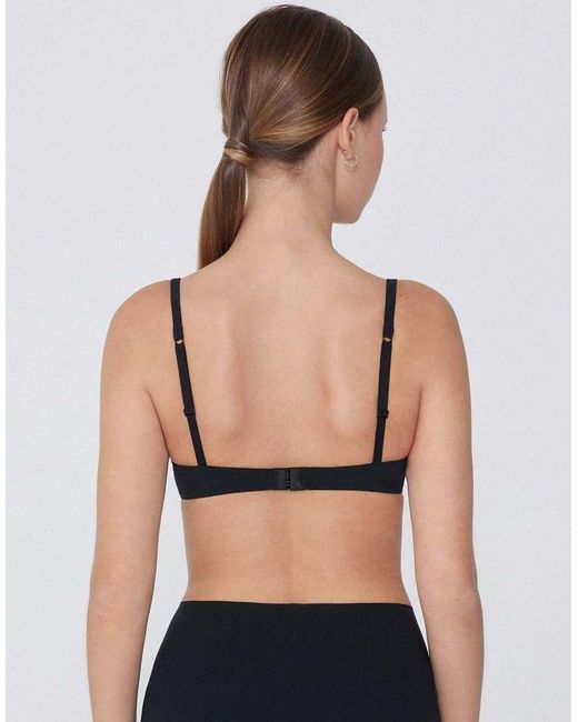 Tezenis Black Moscow Microfibre Push-Up Bra