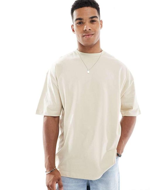 ASOS White Oversized T-Shirt With Scenic Graphic for men