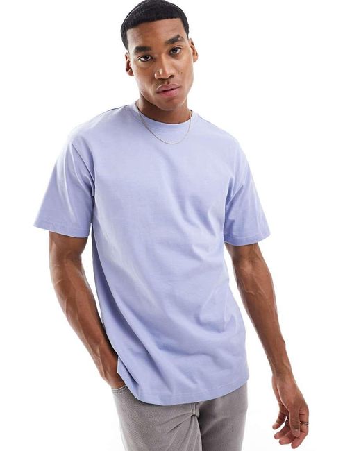 Only & Sons Blue Relaxed Fit T-Shirt for men