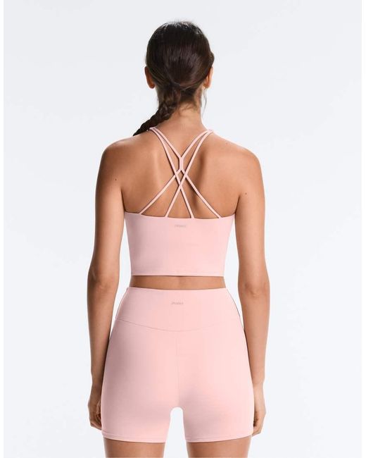 Oysho Pink Comfortlux Strap Tank Top With Cups