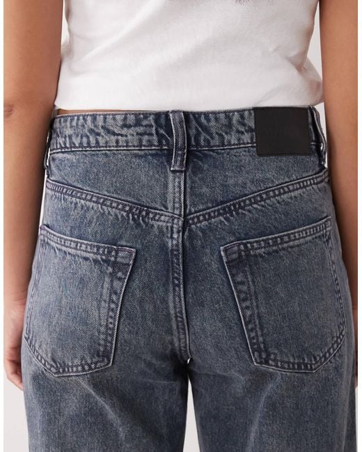 Weekday Blue Missy Low Waist Loose Fit Jeans