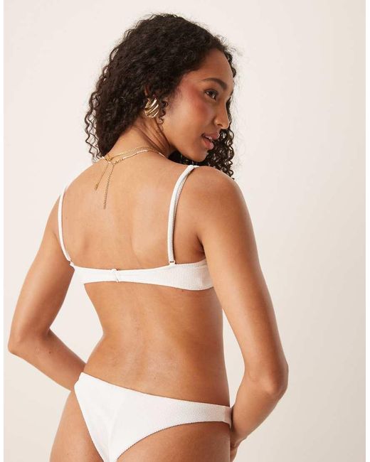 Mango Natural Structured Bikini Top