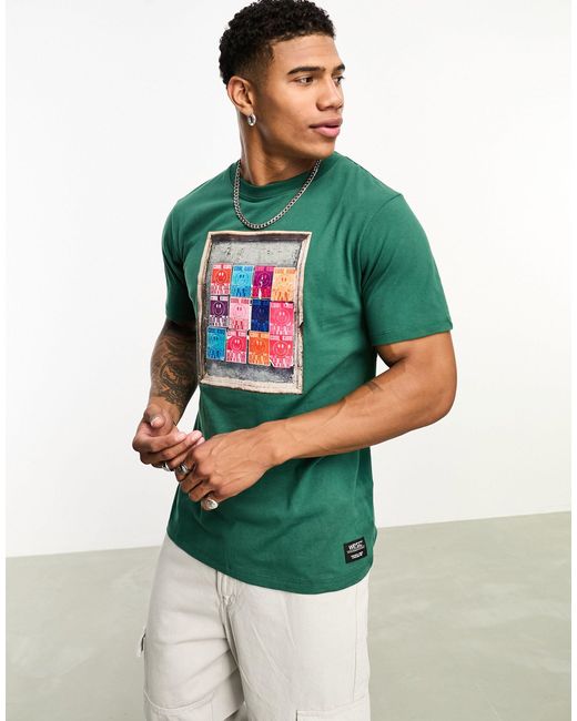 Wesc Green Printed T-shirt for men