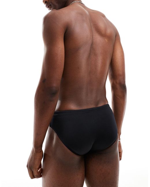 Emporio Armani Brown Bodywear Logo Tape Swim Briefs for men