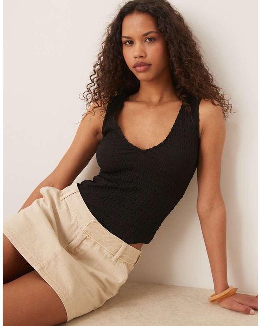 Glamorous Black V Neck Bodysuit