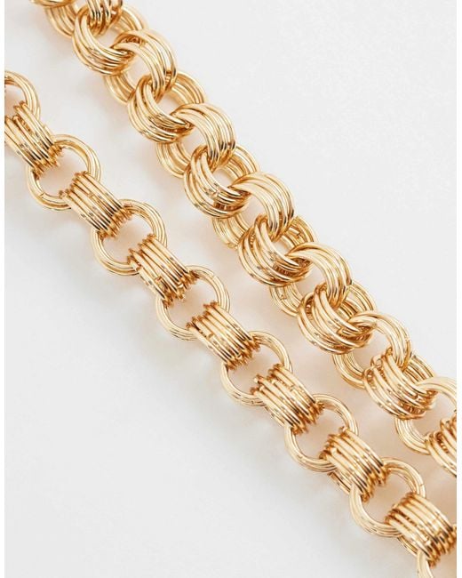 ASOS Metallic Large Loop Chain Necklace