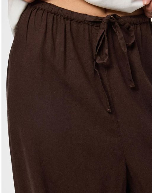 Pieces Brown Trousers