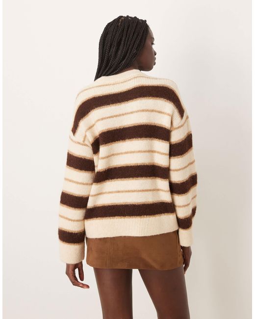 Pull ras Mango en coloris Natural
