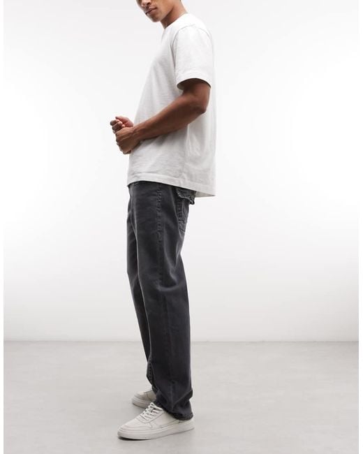True Religion White Ricky Super T Straight Jeans for men