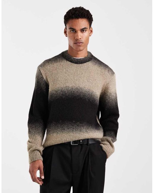 Jack & Jones Black Ombre Jumper for men
