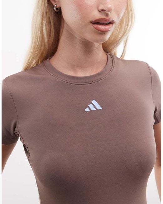 Adidas Originals Brown Three Stripes Studios T-shirt
