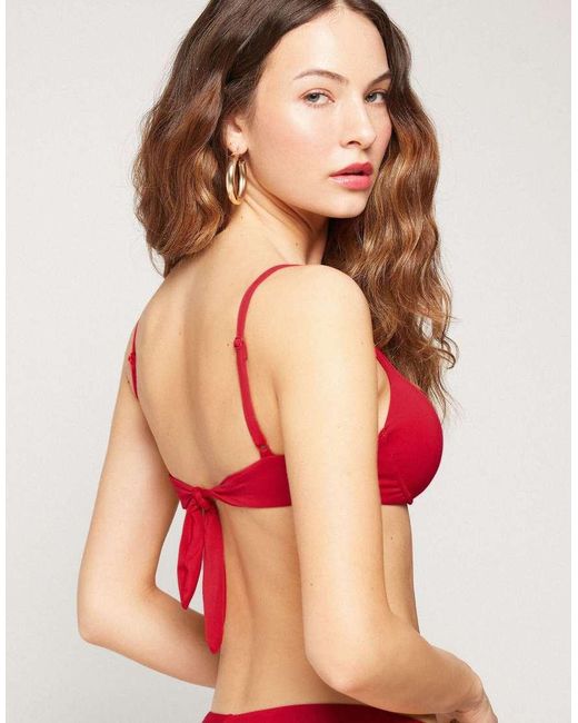 Tezenis Red Timeless Look Bikini Top