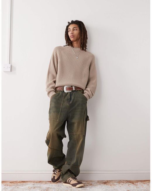 Pull ras Collusion pour homme en coloris Brown